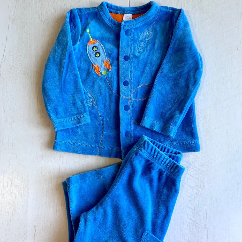 Space Rocket Blue Matching Set